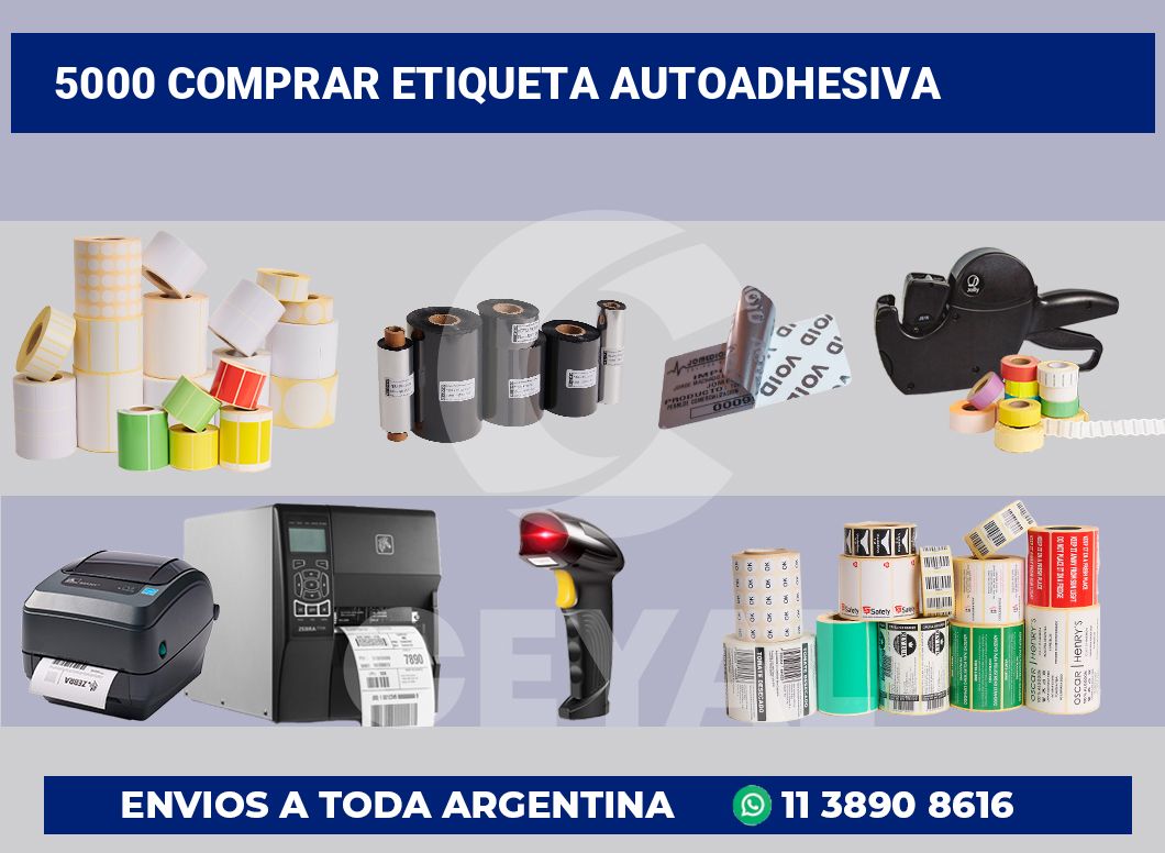 5000 Comprar etiqueta autoadhesiva