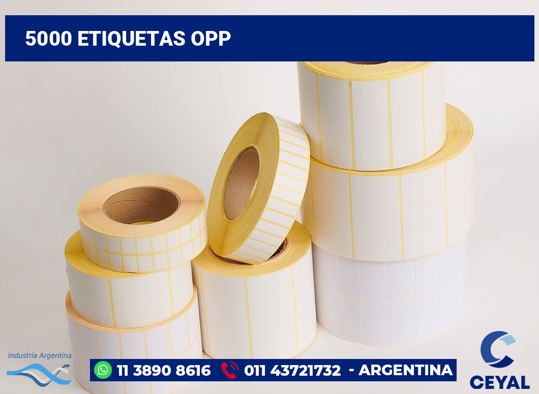 5000 Etiquetas opp
