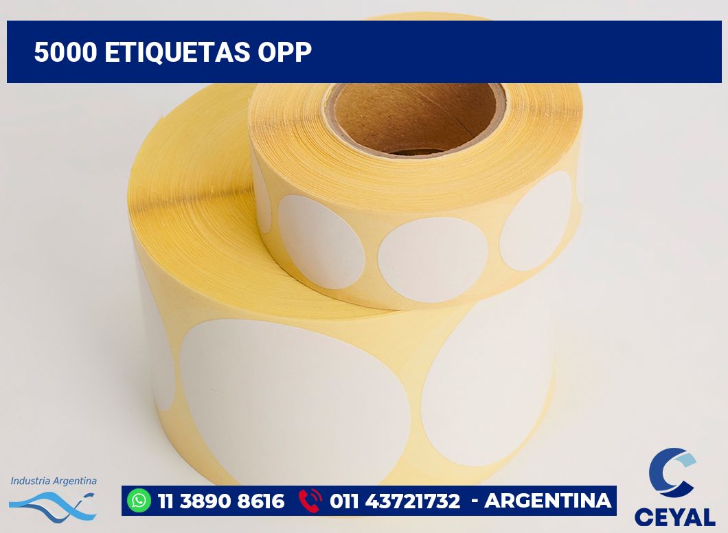 5000 Etiquetas opp