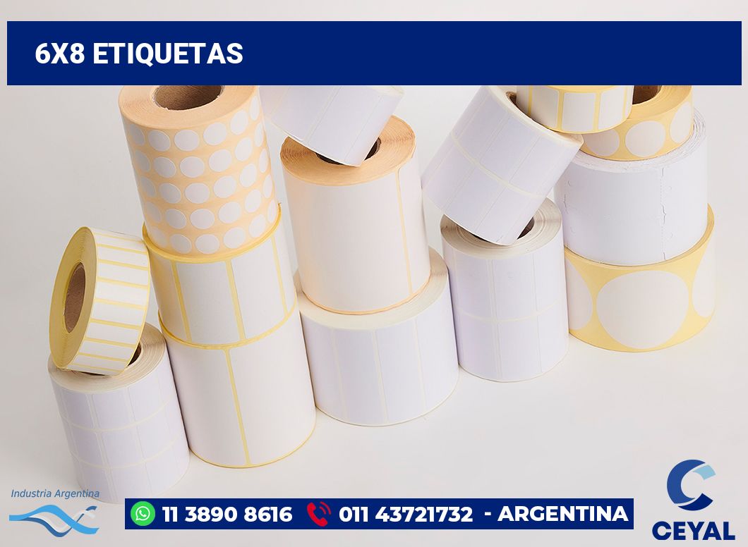 6x8 Etiquetas