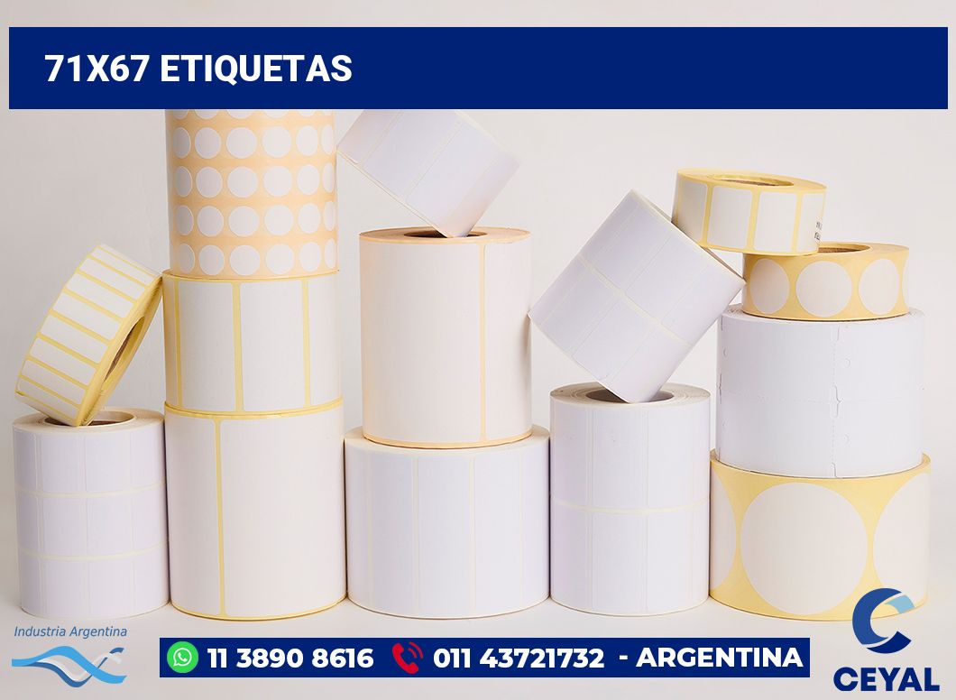 71x67 Etiquetas