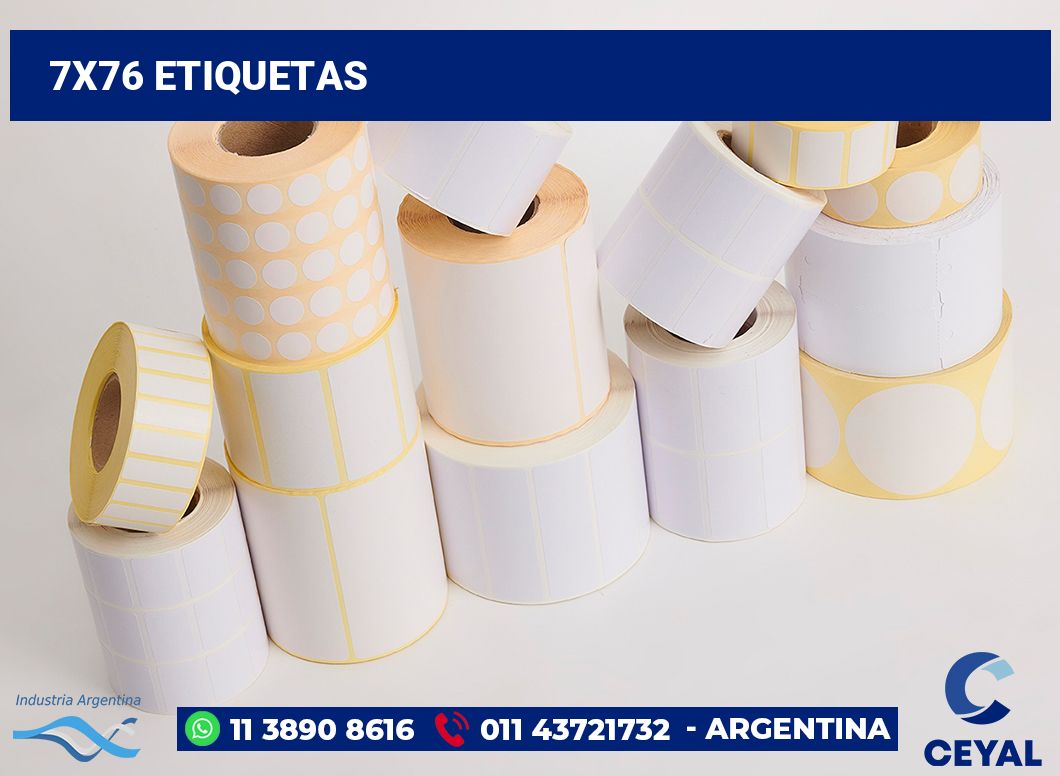 7x76 Etiquetas