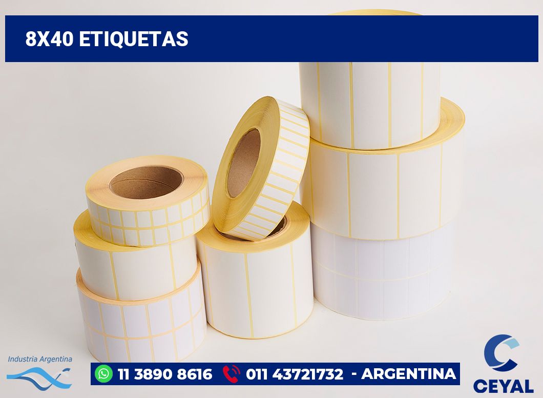 8x40 Etiquetas