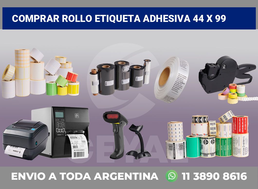 Comprar rollo etiqueta adhesiva 44 x 99