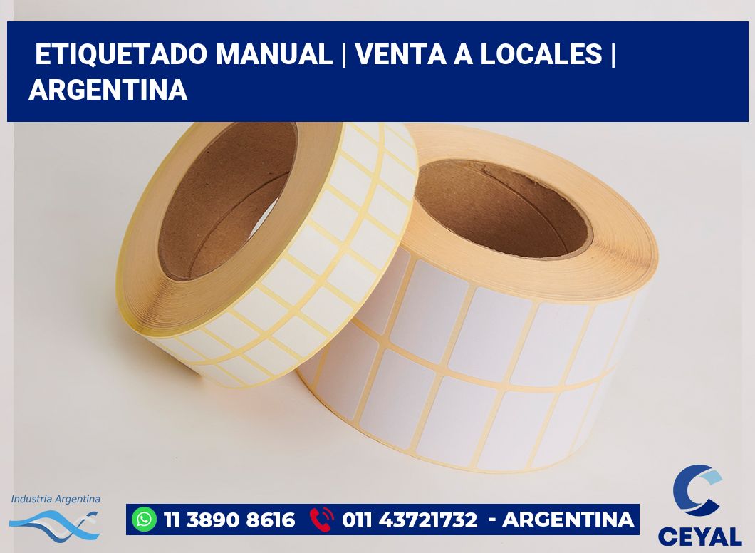 Etiquetado manual | Venta a locales | Argentina