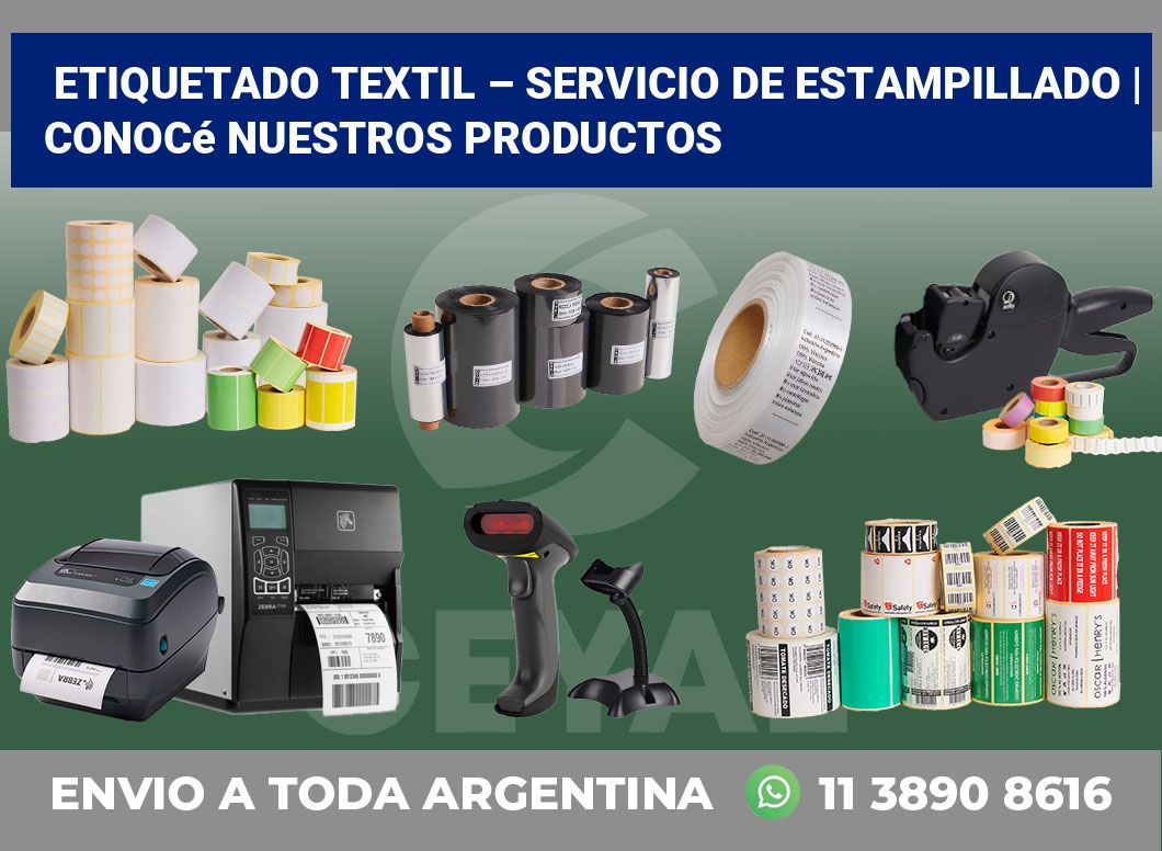 Etiquetado textil – servicio de estampillado | Conocé nuestros productos