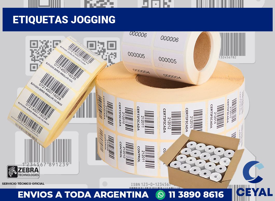 Etiquetas jogging