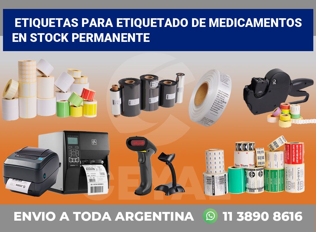 Etiquetas para Etiquetado de Medicamentos en Stock Permanente