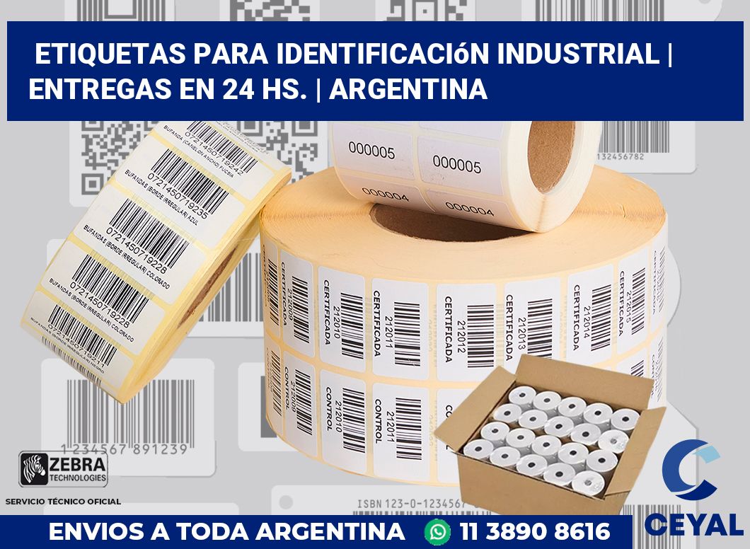 Etiquetas para identificación industrial | Entregas en 24 hs. | Argentina