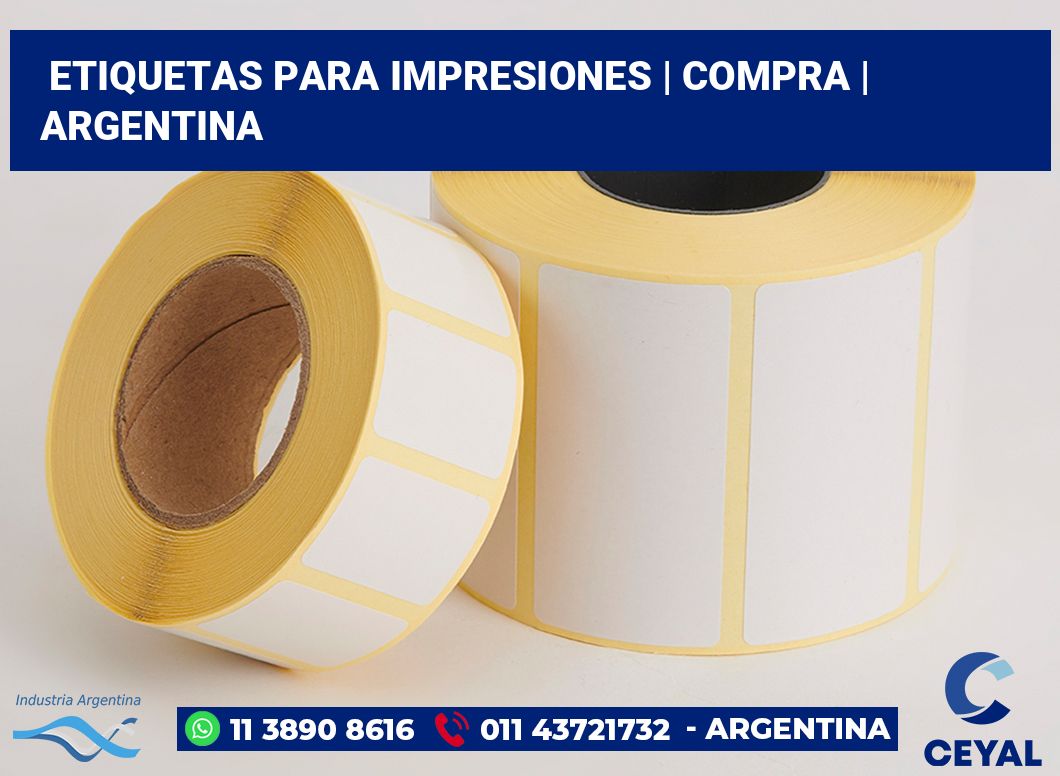 Etiquetas para impresiones | Compra | Argentina