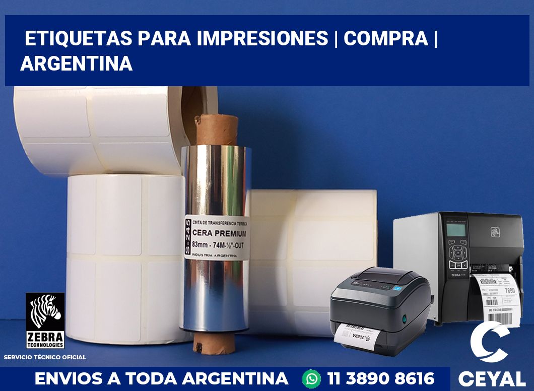 Etiquetas para impresiones | Compra | Argentina