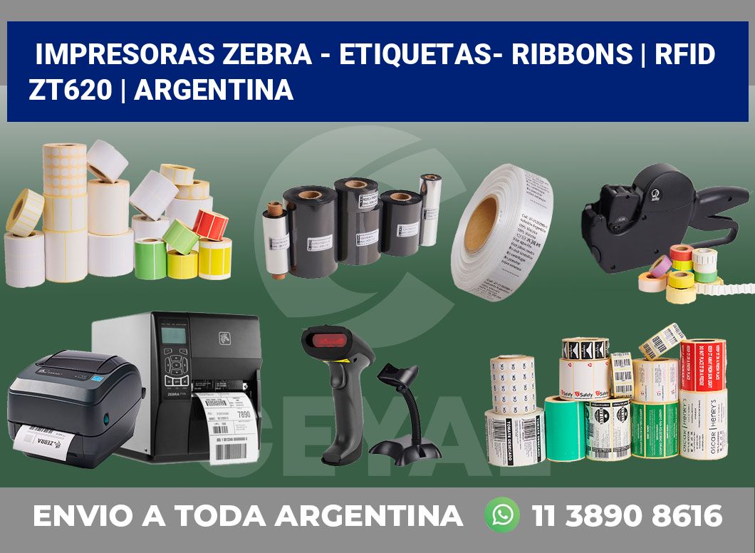 Impresoras Zebra – Etiquetas- Ribbons | RFID ZT620 | Argentina