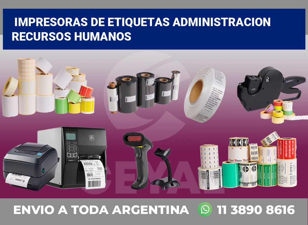 Impresoras de etiquetas Administracion recursos humanos