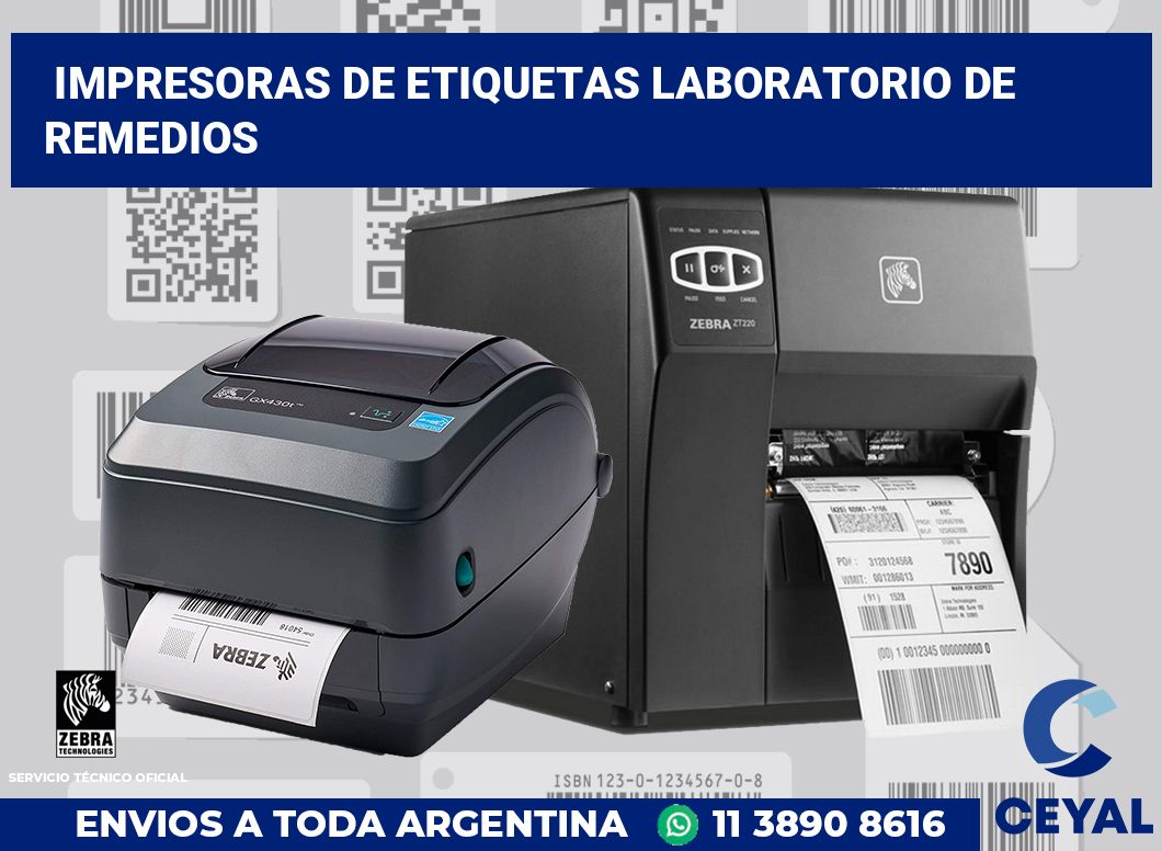 Impresoras de etiquetas Laboratorio de remedios