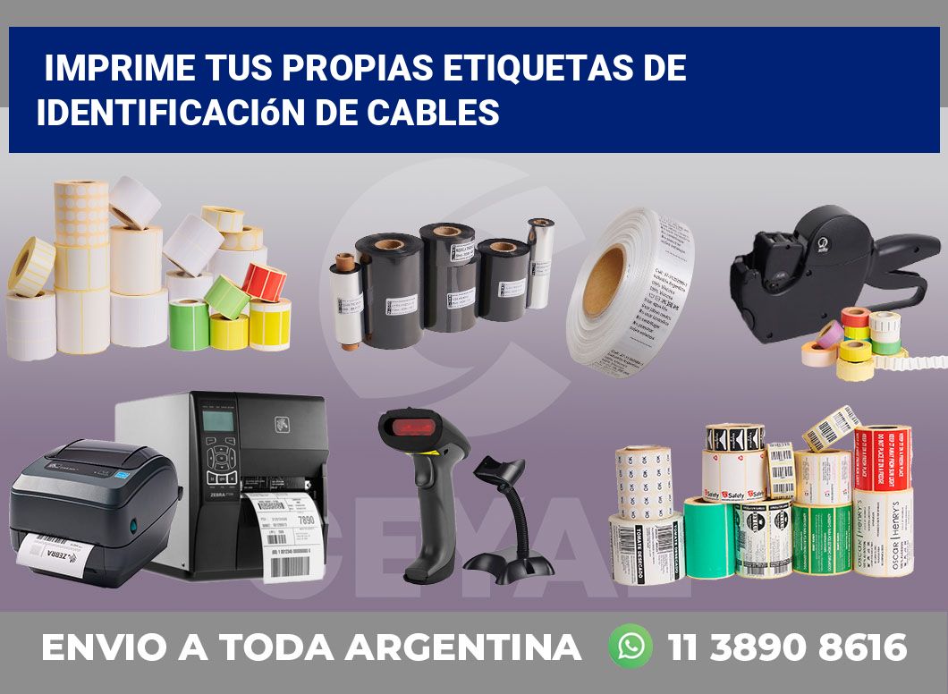 Imprime tus Propias Etiquetas de Identificación de Cables