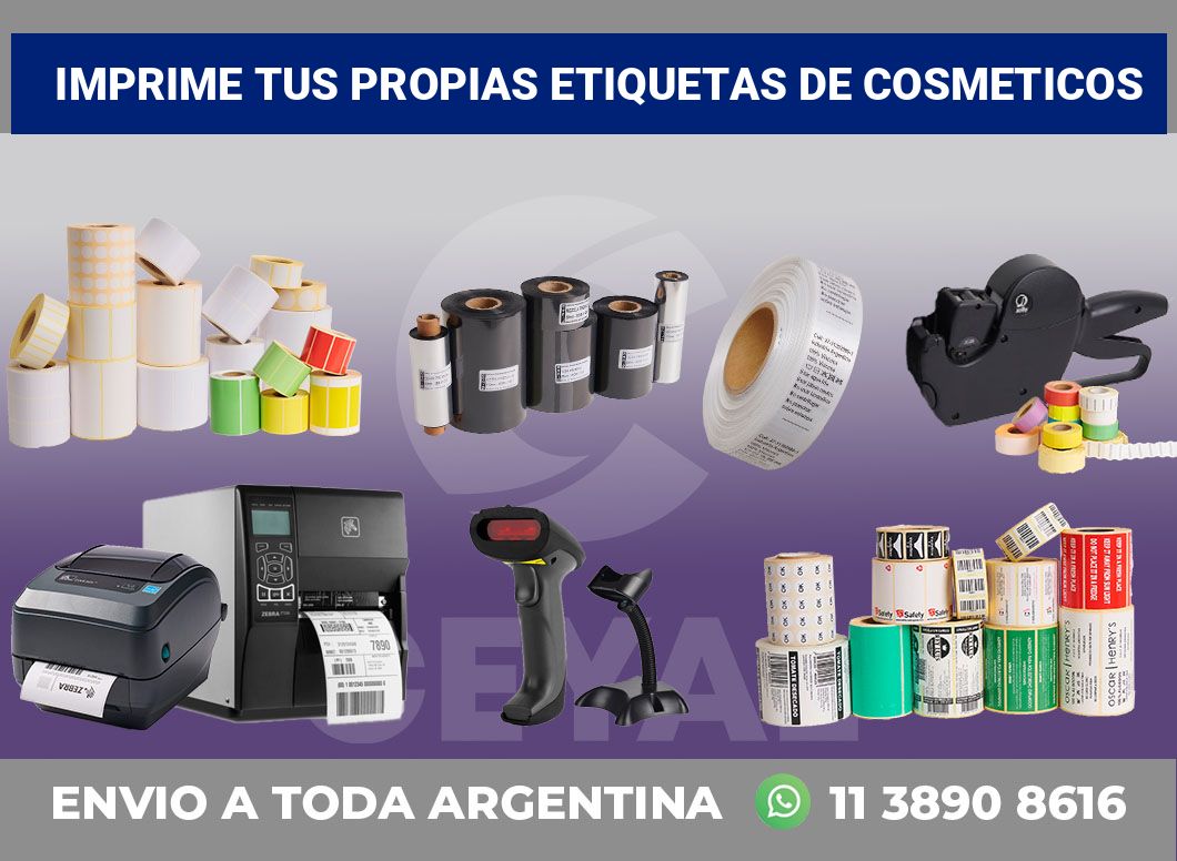 Imprime tus Propias Etiquetas de cosmeticos