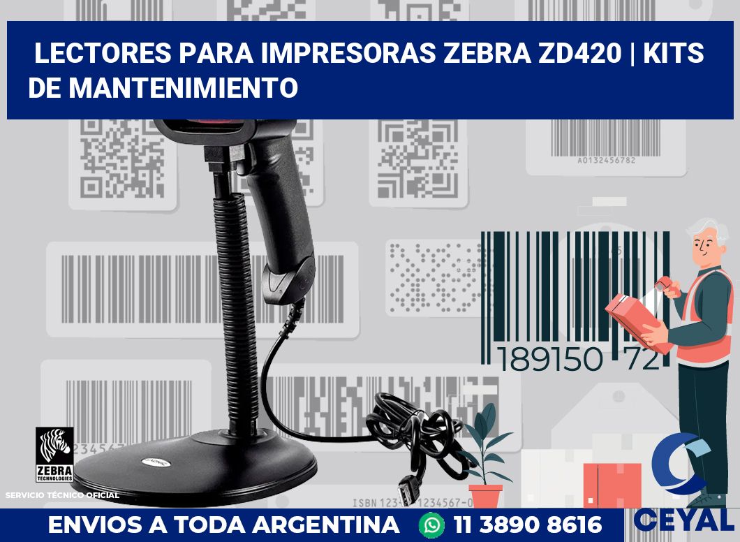 Lectores para impresoras Zebra ZD420 | Kits de mantenimiento