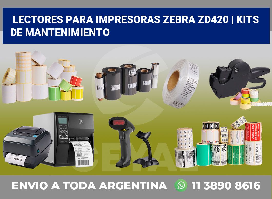 Lectores para impresoras Zebra ZD420 | Kits de mantenimiento