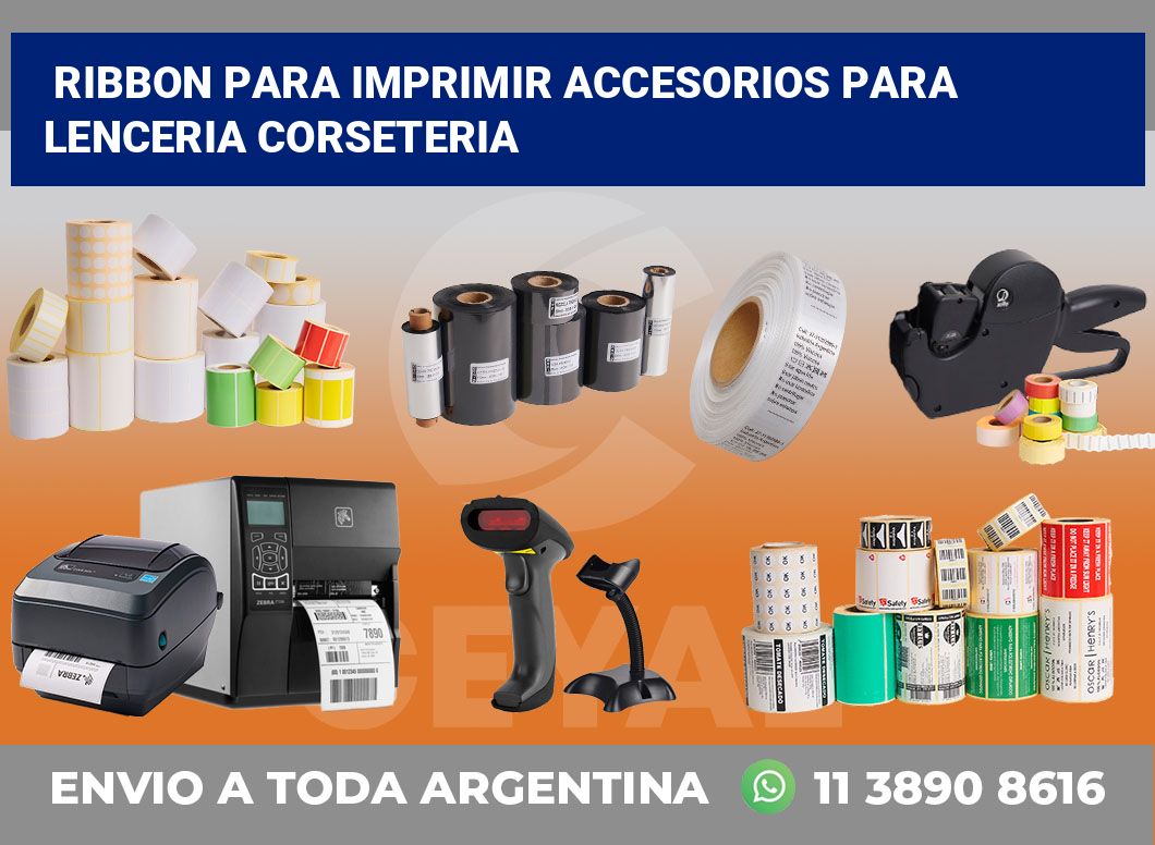 Ribbon para imprimir Accesorios para lenceria corseteria