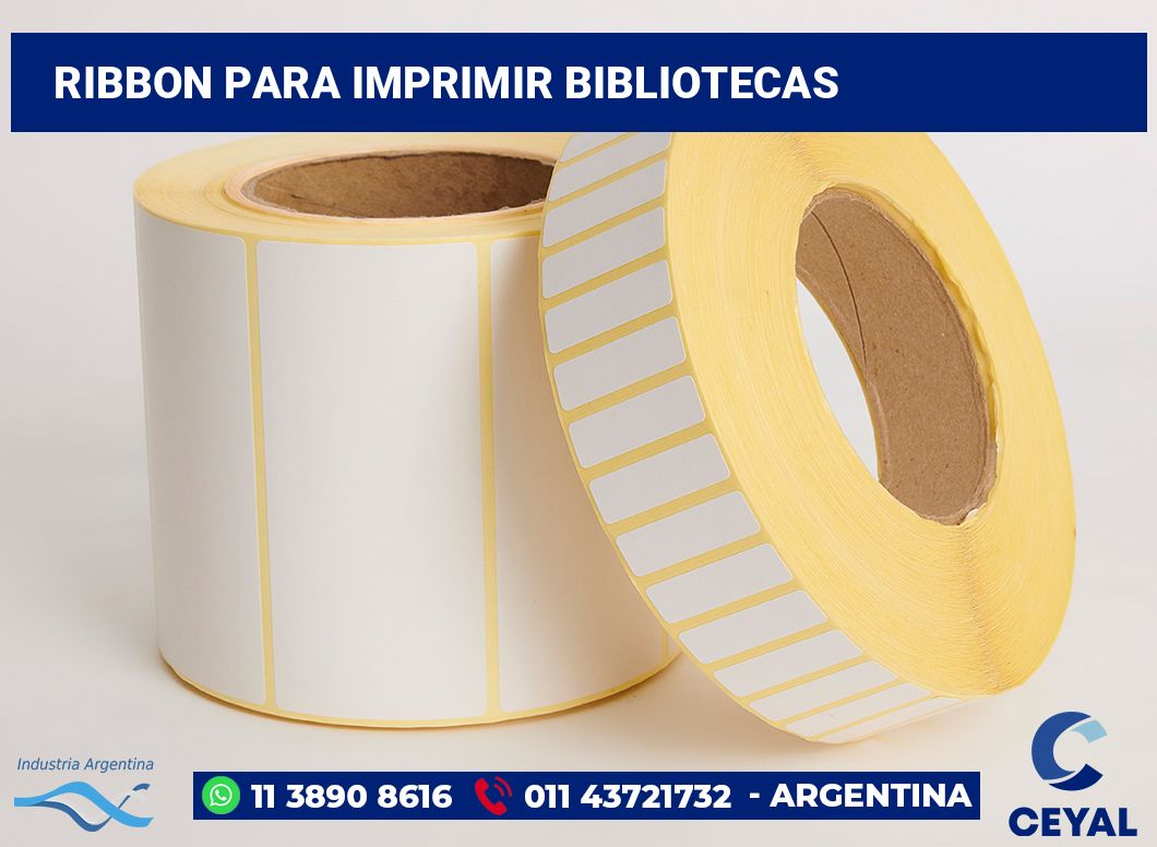 Ribbon para imprimir Bibliotecas