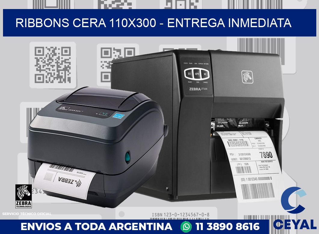 Ribbons cera 110x300 - Entrega inmediata
