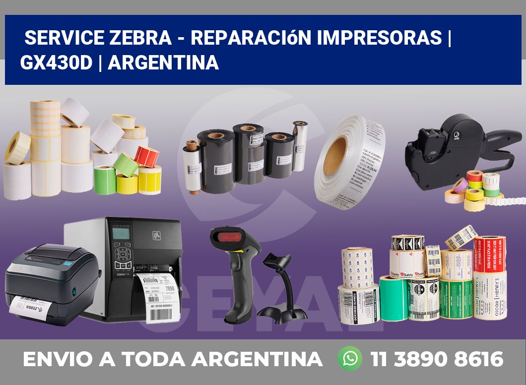 Service Zebra – Reparación impresoras | GX430d | Argentina