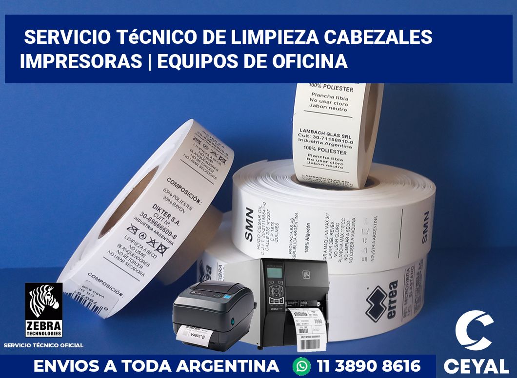 Servicio técnico de limpieza cabezales impresoras | Equipos de oficina