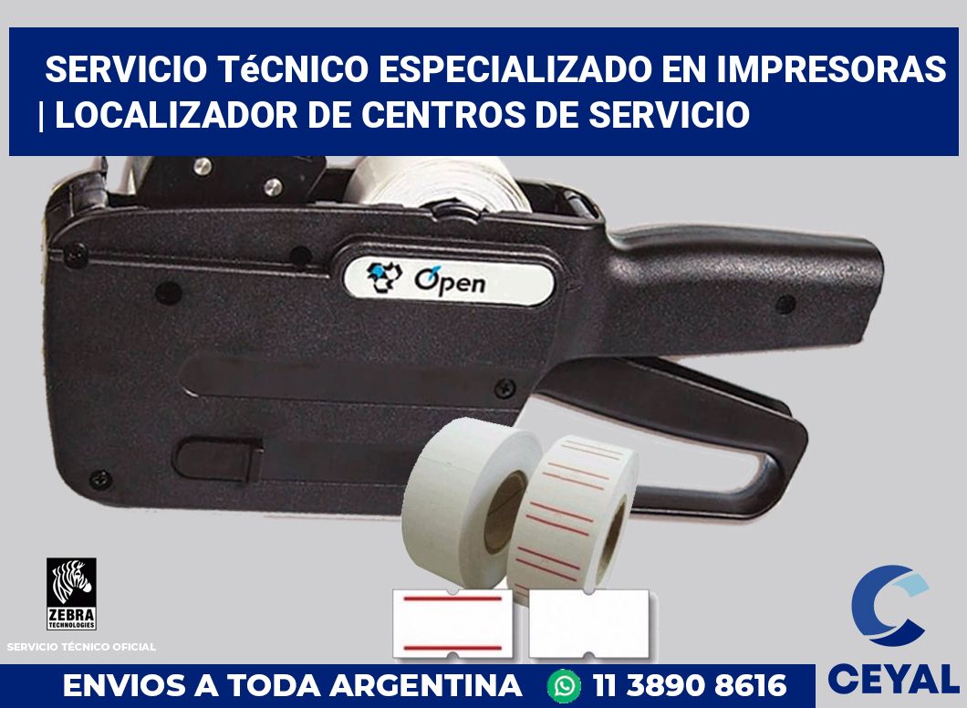 Servicio técnico especializado en impresoras | Localizador de centros de servicio