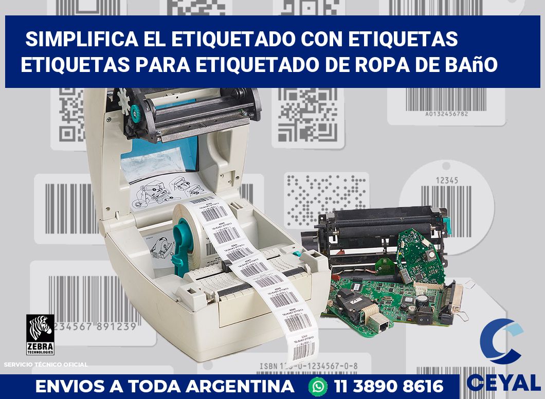 Simplifica el Etiquetado con Etiquetas Etiquetas para Etiquetado de Ropa de Baño
