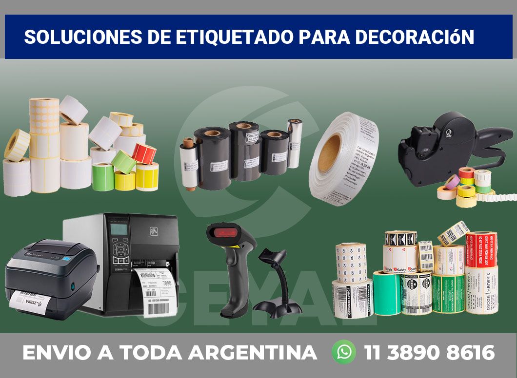 Soluciones de Etiquetado para decoración