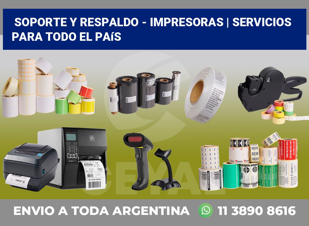 Soporte y respaldo – impresoras | Servicios para todo el país