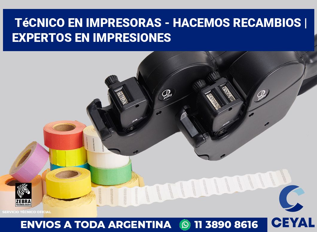 Técnico en impresoras - hacemos recambios | Expertos en impresiones