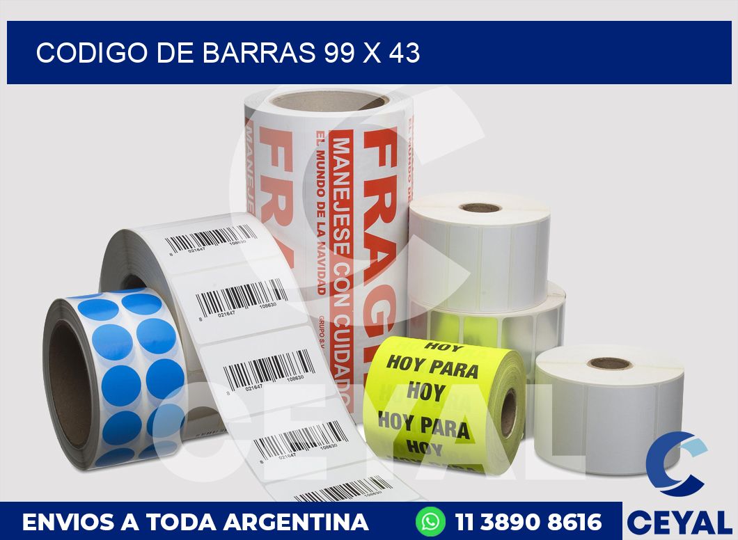 codigo de barras 99 x 43
