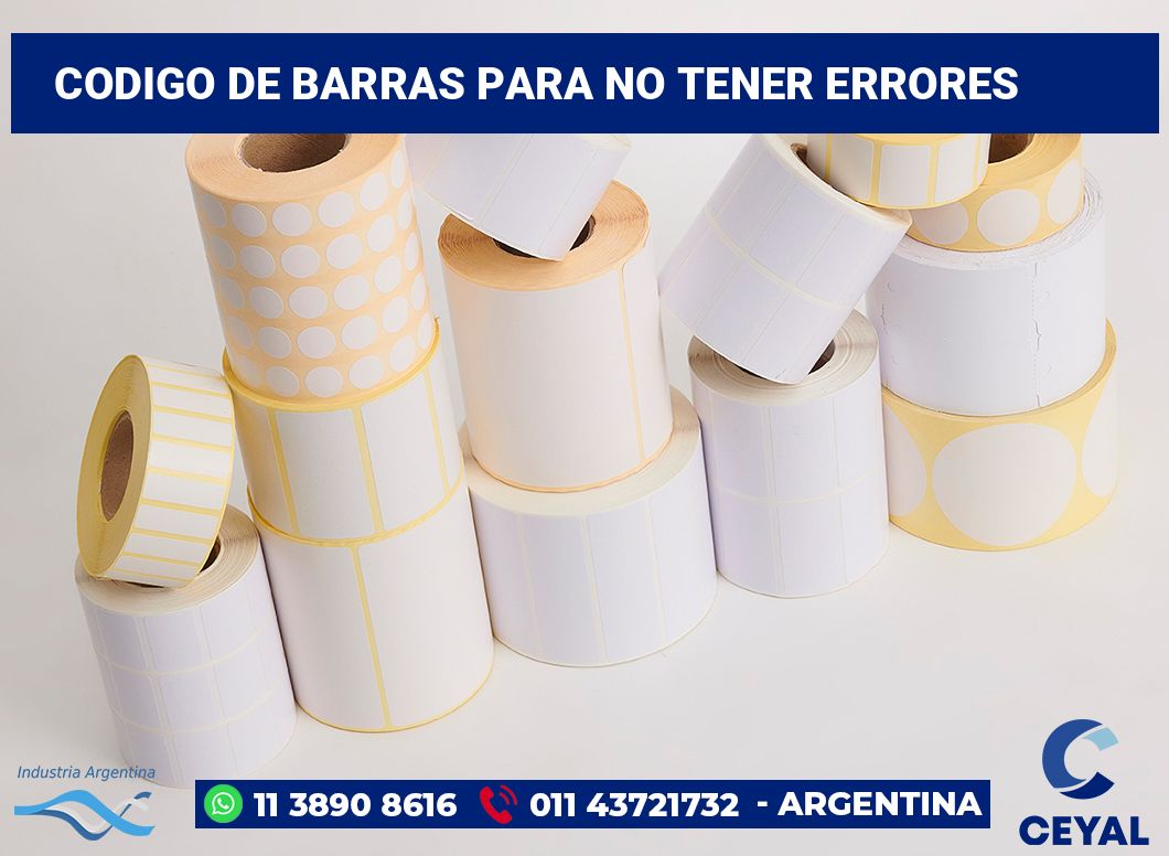codigo de barras para no tener errores