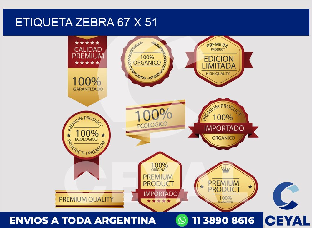 etiqueta zebra 67 x 51