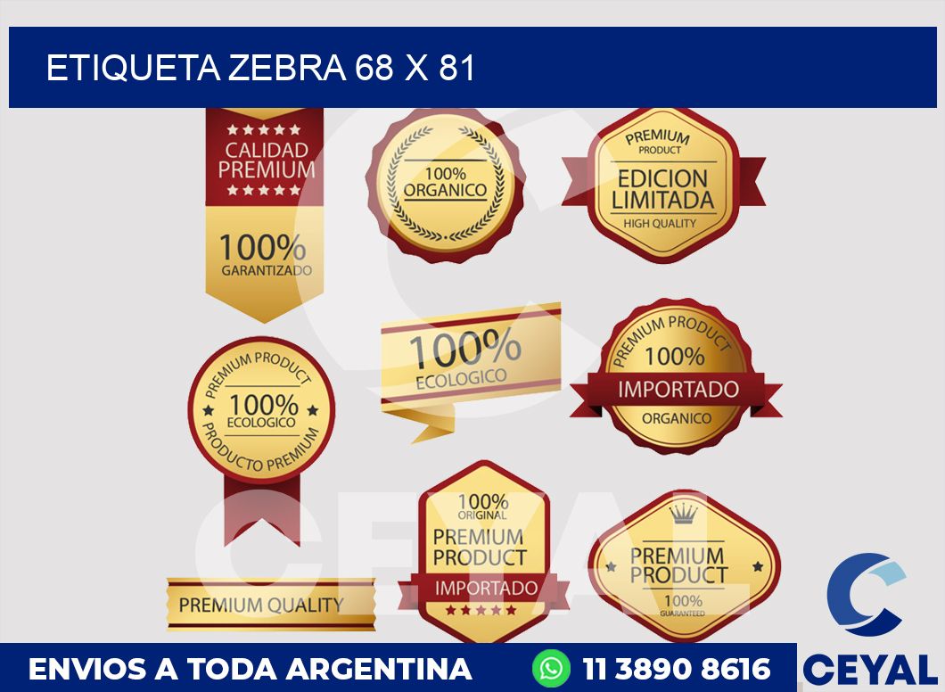 etiqueta zebra 68 x 81