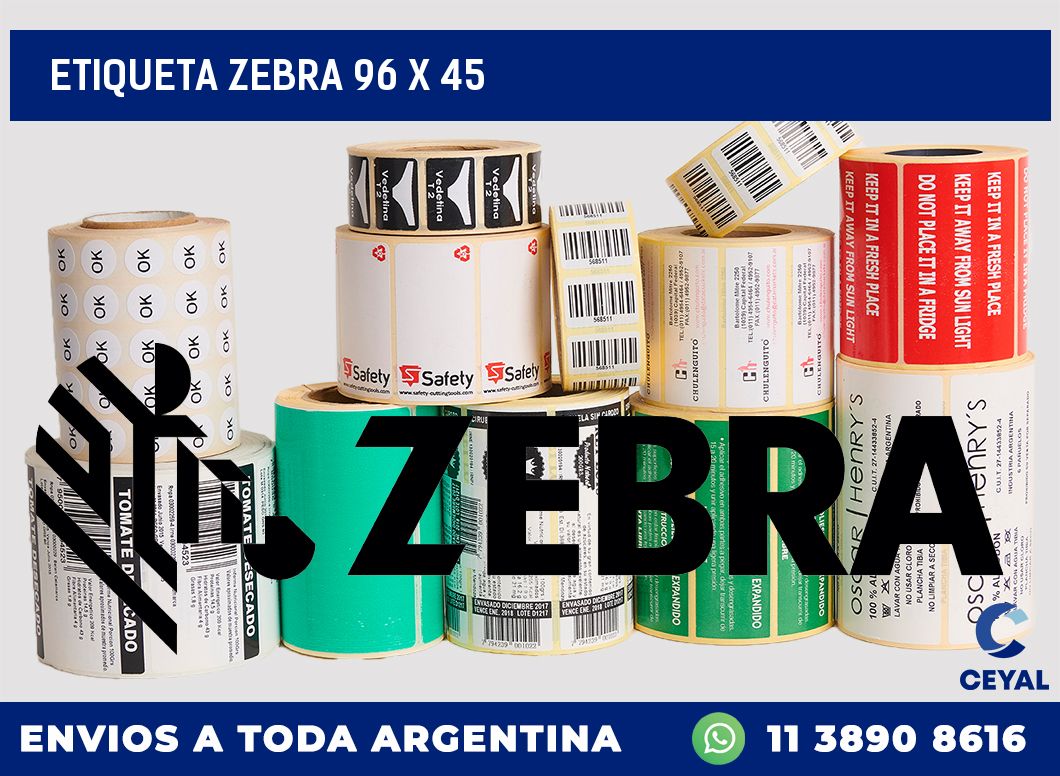 etiqueta zebra 96 x 45