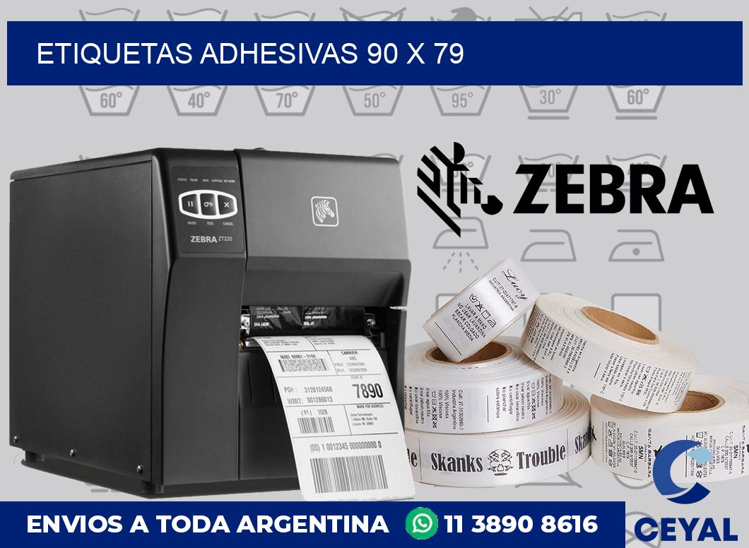 etiquetas adhesivas 90 x 79