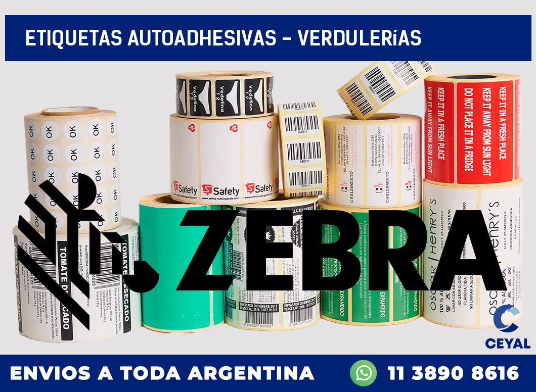 etiquetas autoadhesivas - Verdulerías
