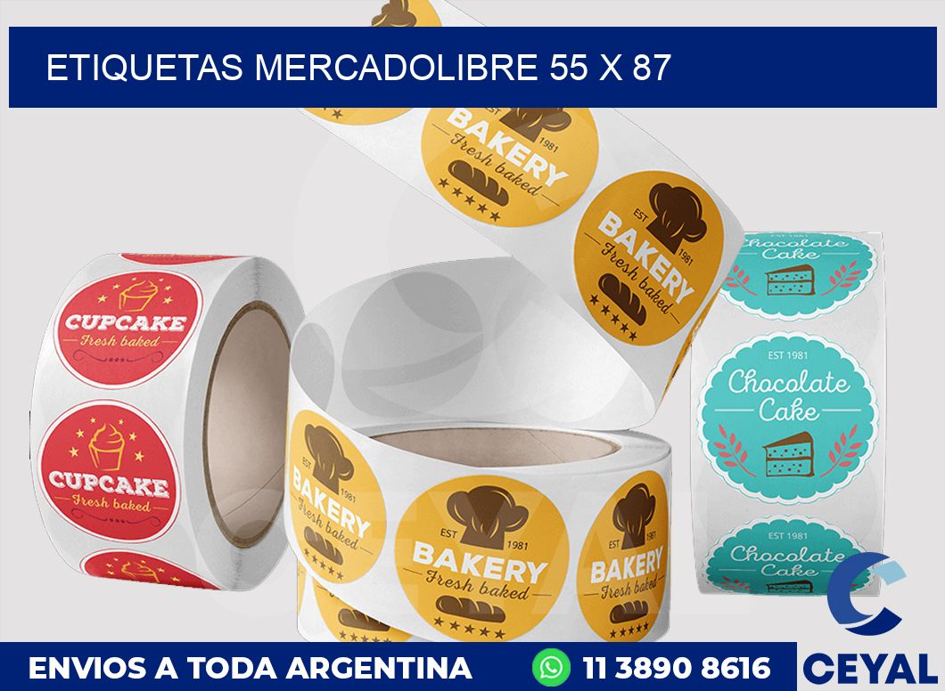 etiquetas mercadolibre 55 x 87