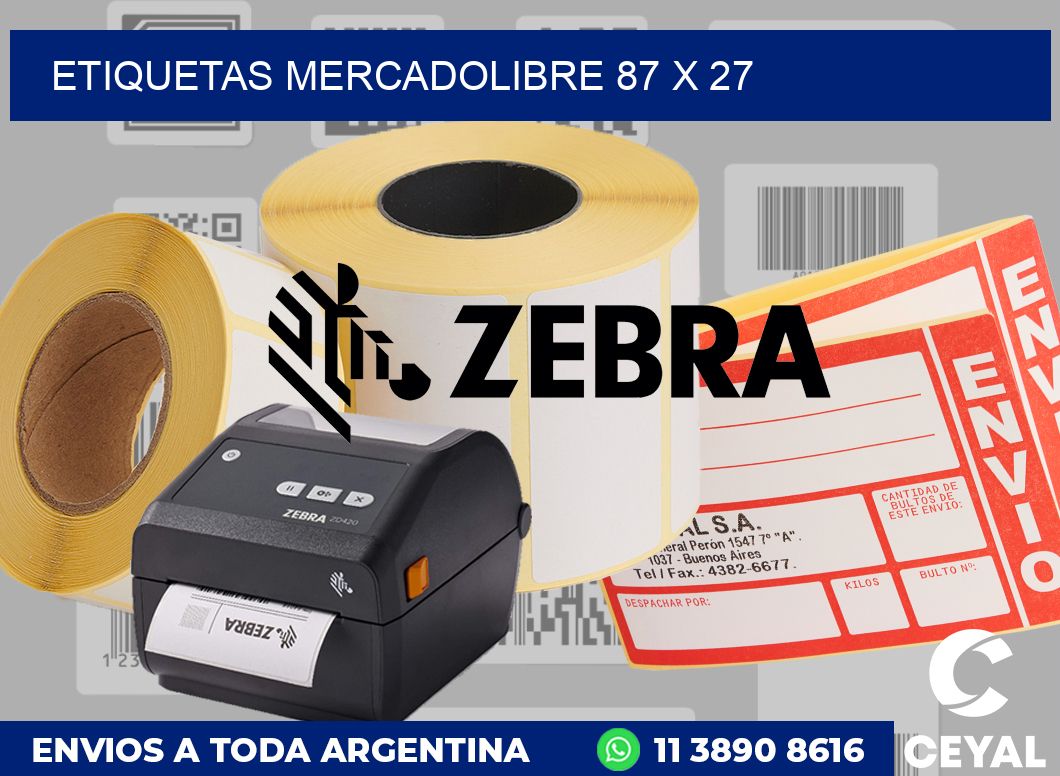 etiquetas mercadolibre 87 x 27