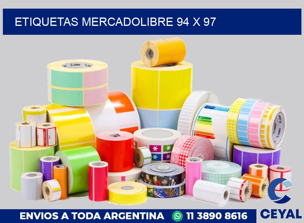 etiquetas mercadolibre 94 x 97