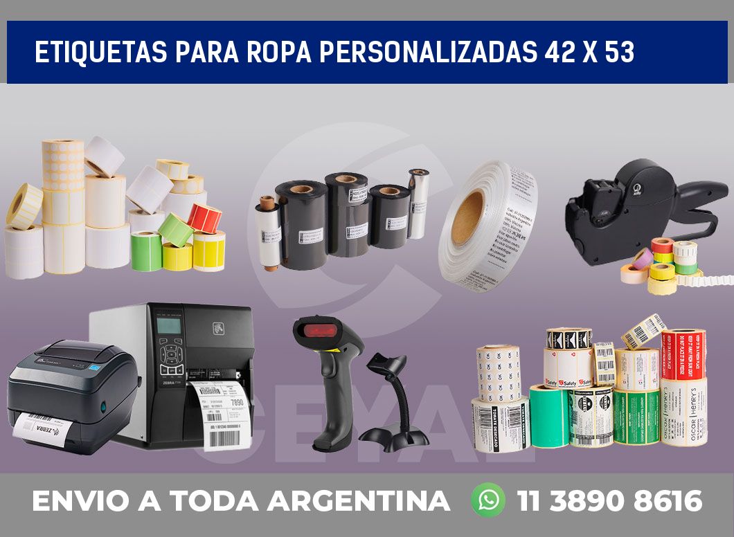 etiquetas para ropa personalizadas 42 x 53