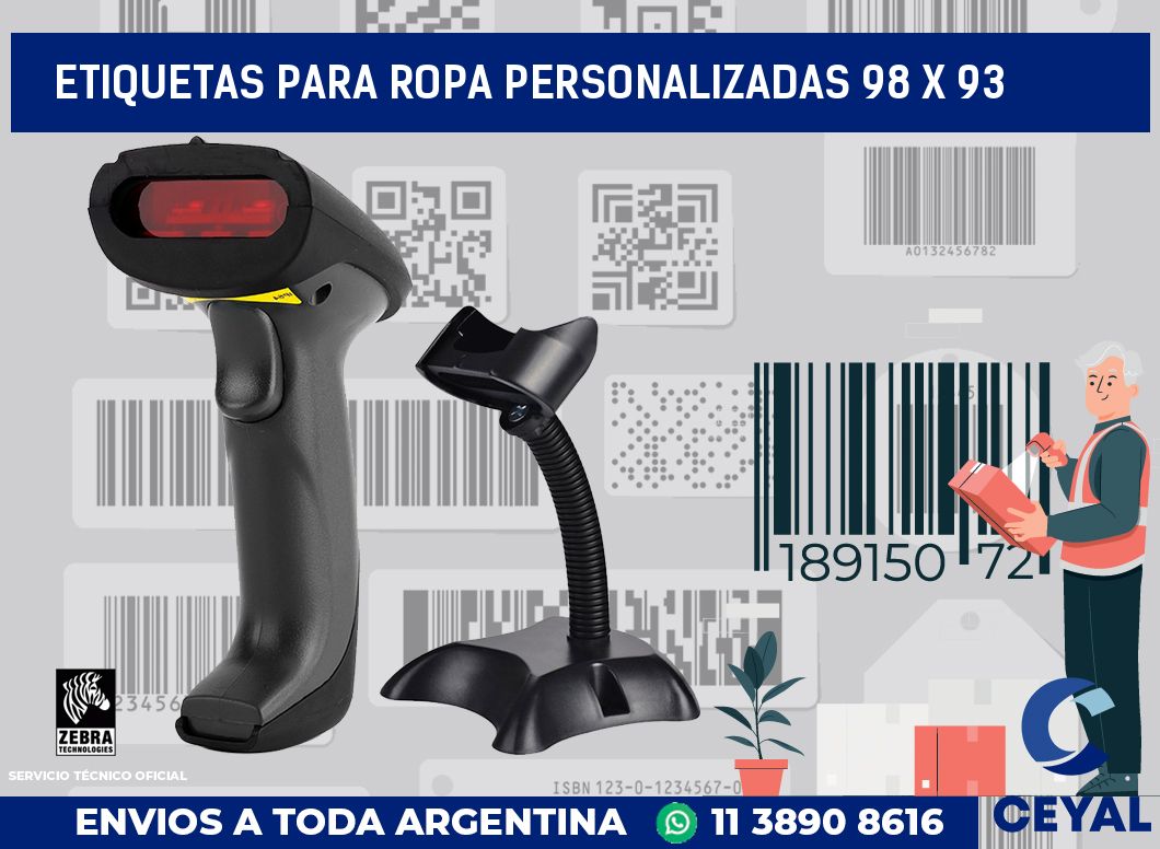 etiquetas para ropa personalizadas 98 x 93