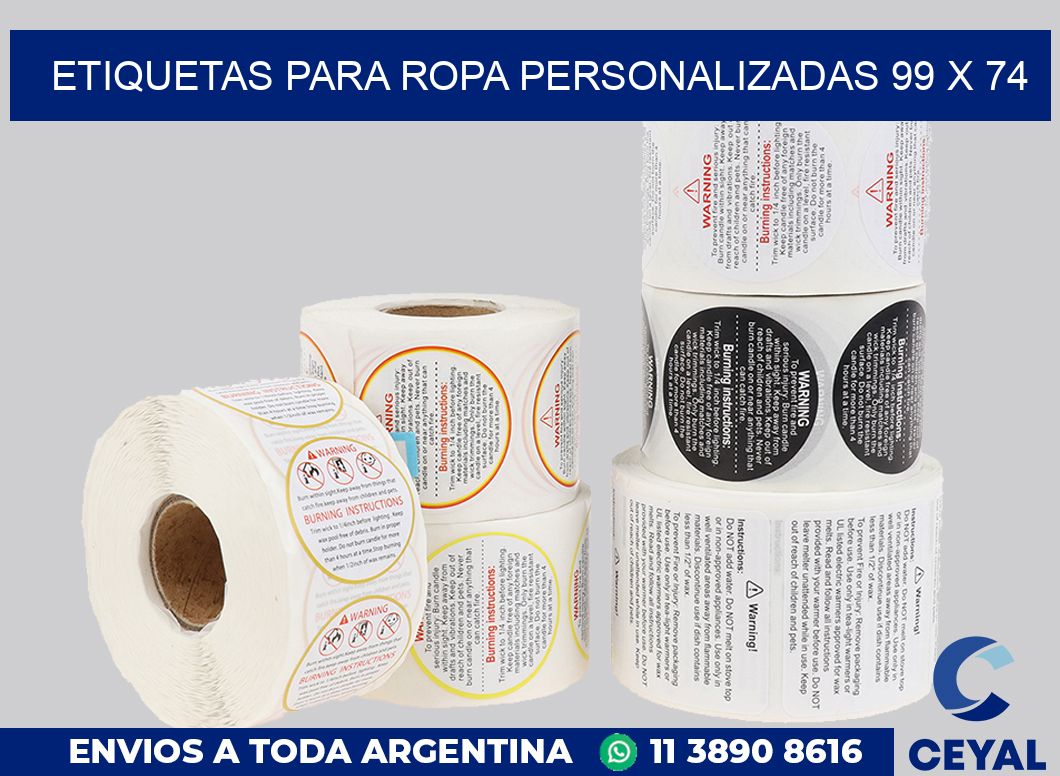 etiquetas para ropa personalizadas 99 x 74