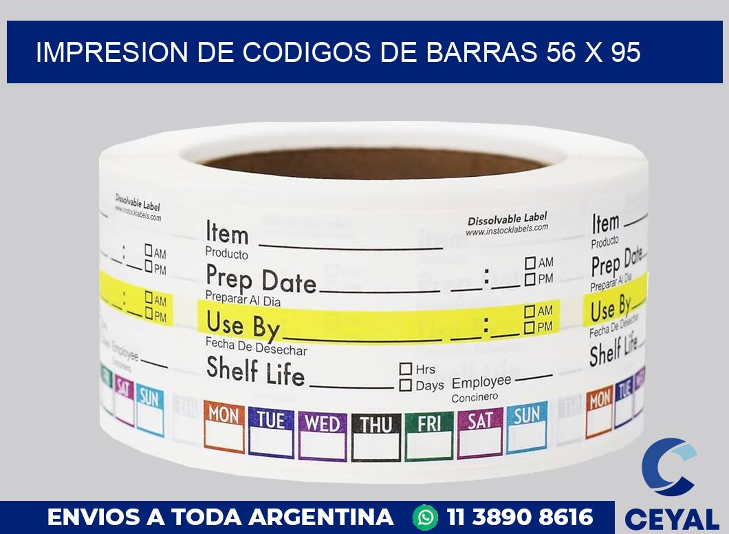 impresion de codigos de barras 56 x 95