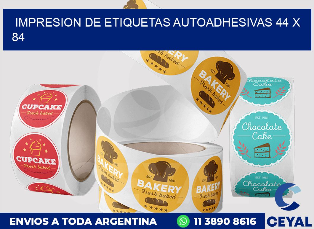 impresion de etiquetas autoadhesivas 44 x 84