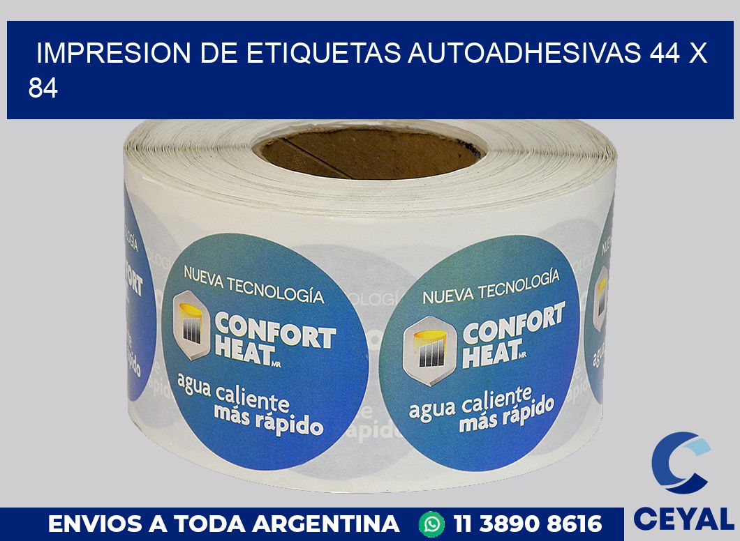 impresion de etiquetas autoadhesivas 44 x 84