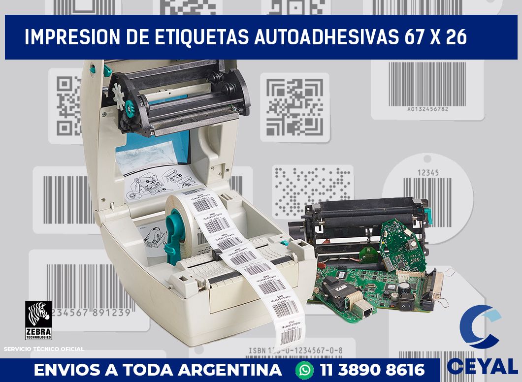 impresion de etiquetas autoadhesivas 67 x 26