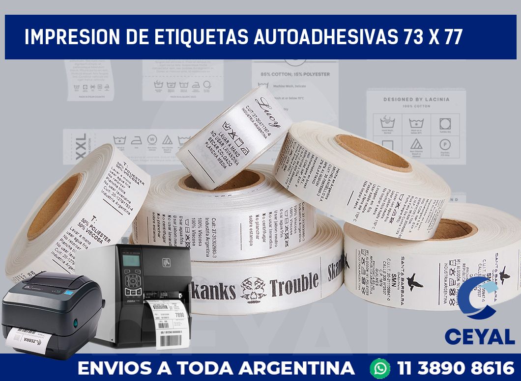 impresion de etiquetas autoadhesivas 73 x 77